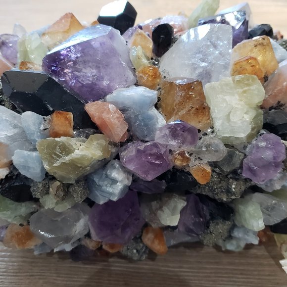 McCoy Crystal Quartz Amethyst Pyrite Cab Jewelry Box Anthropologie Free People - Picture 5 of 16